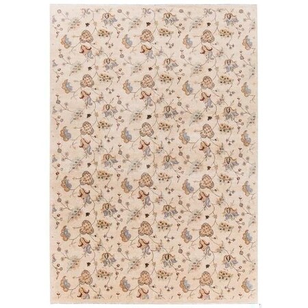 Safavieh 3 ft.-0 in. x 5 ft.-0 in. Small Rectangle Contemporary Agra- Beige Hand Knotted Rug AGR370A-3